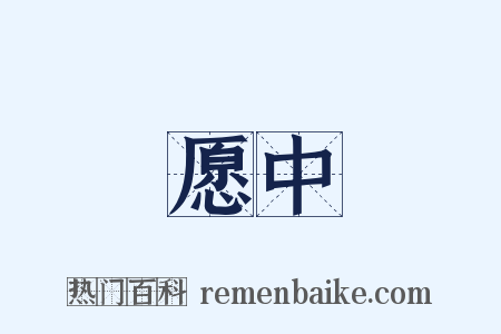 愿中是什么意思的图片